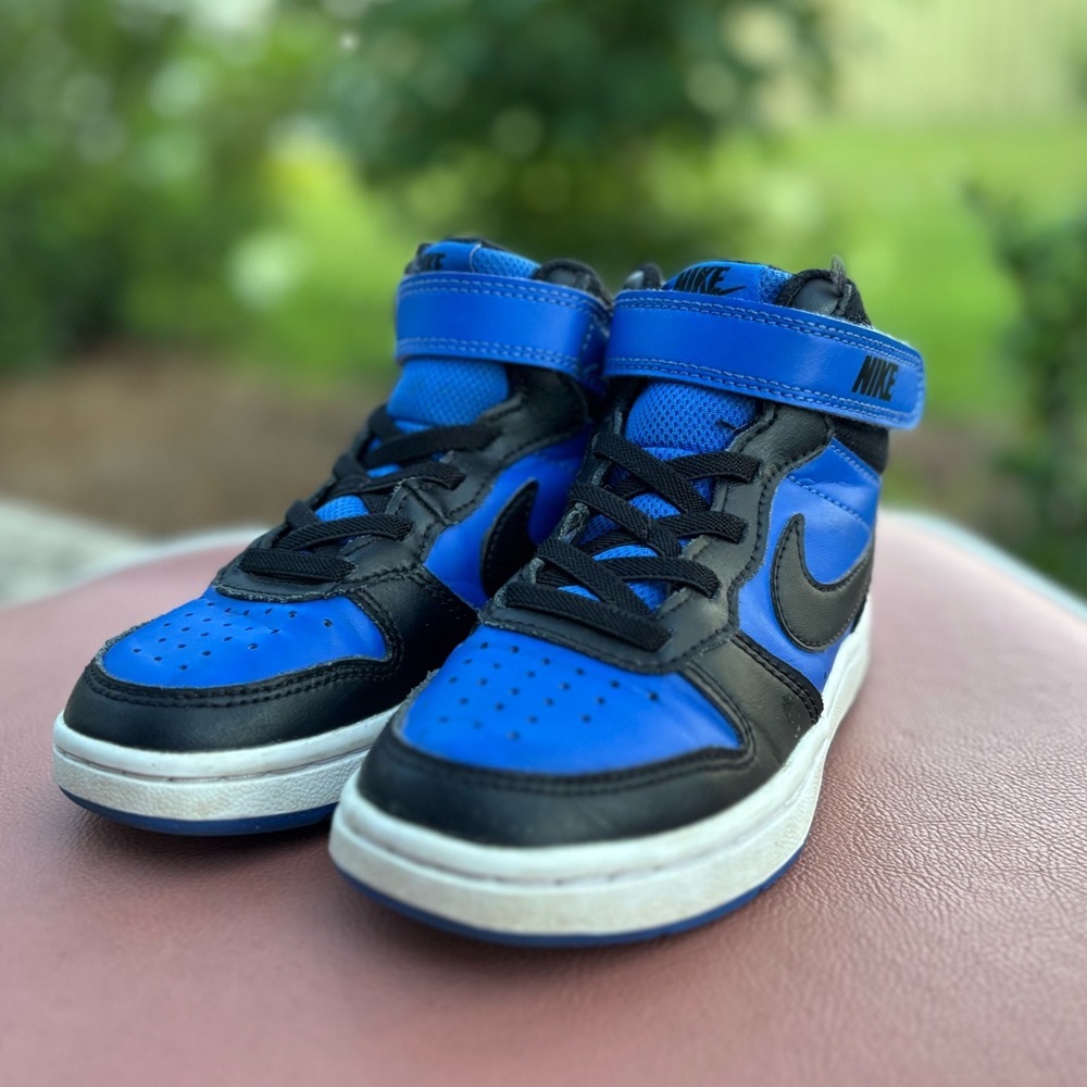 Nike Kids Court Borough Mid 2 high tops.